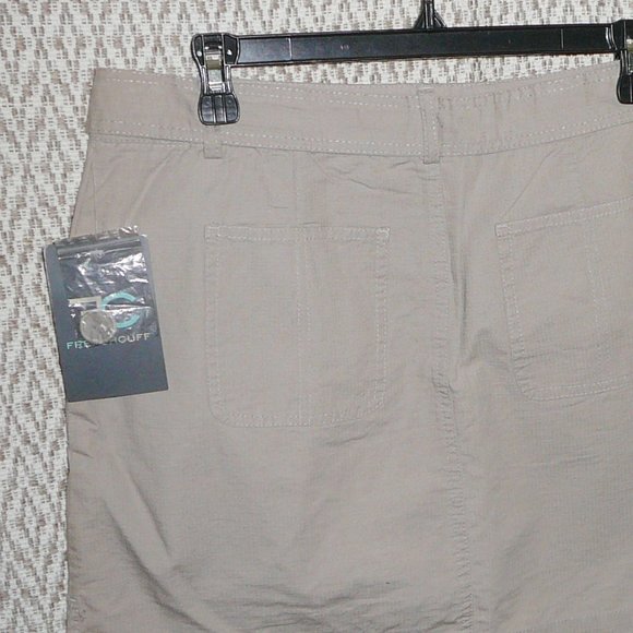 NWT French Cuff Skort Skirt Shorts size 8 Beige Khaki with Pockets - Picture 6 of 10